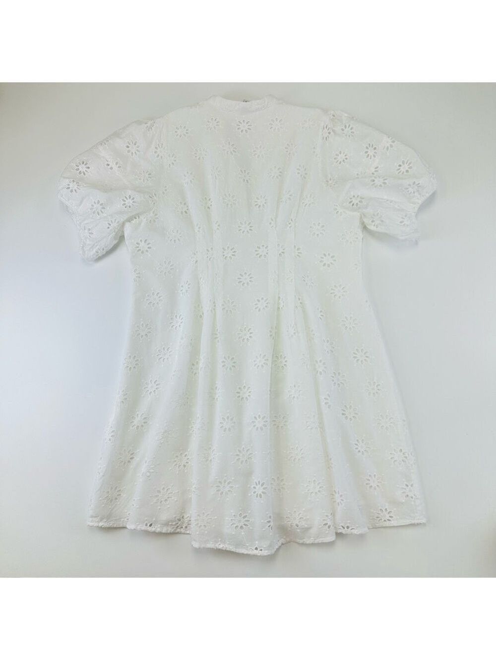 Curvy Girl white eyelet cotton dress Size 16 Torrid Belle Isle Puff Sleeve - Picture 14 of 16